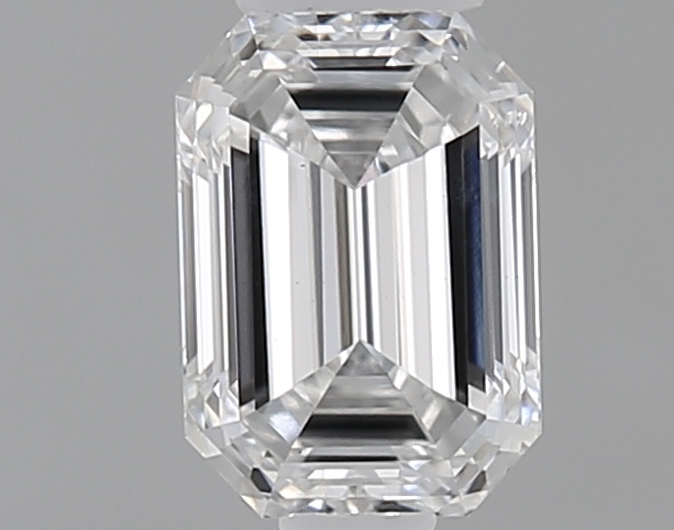 Actual 0.46 carat D Emerald lab-grown diamond