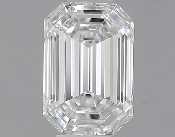 Actual 0.51 carat D Emerald lab-grown diamond